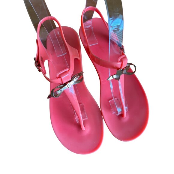 Ted Baker Womens Verona Rubber Bow Detail Pink Sandals - Picture 3 of 9